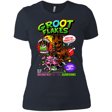 T-Shirts Indigo / X-Small Groot Flakes Women's Premium T-Shirt