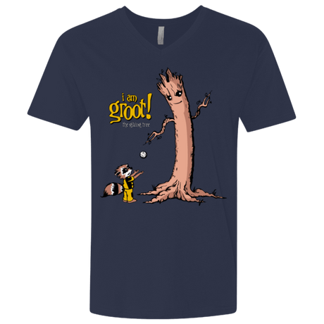 T-Shirts Midnight Navy / X-Small Groot Is Giving Men's Premium V-Neck