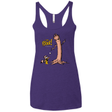 T-Shirts Purple / X-Small Groot Is Giving Women's Triblend Racerback Tank