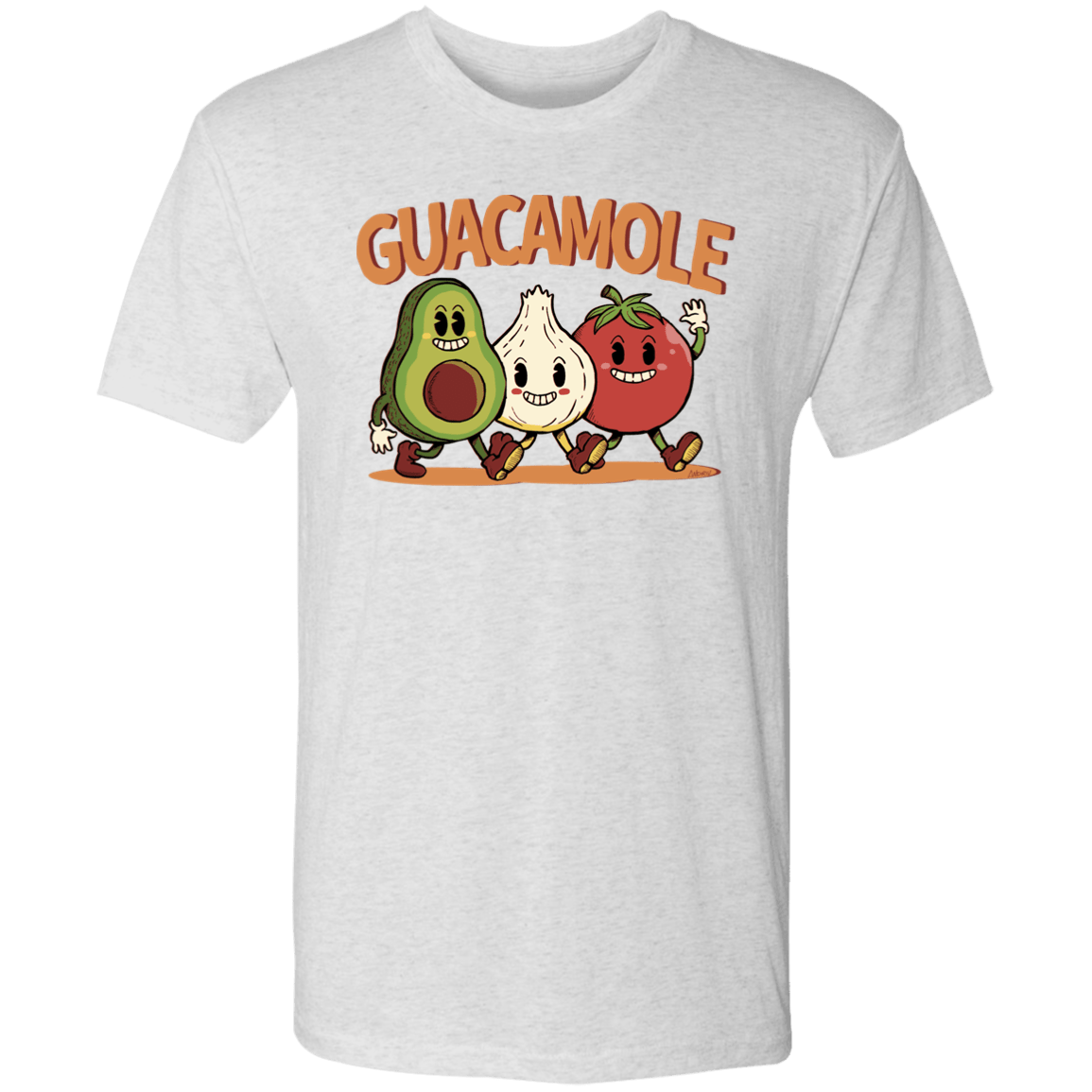 T-Shirts Heather White / S Guacamole Men's Triblend T-Shirt