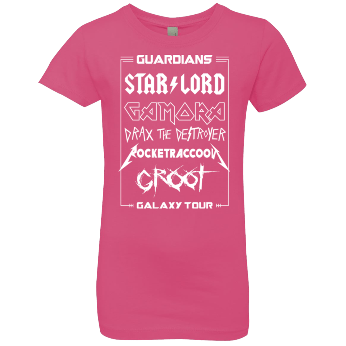 T-Shirts Hot Pink / YXS Guardians Galaxy Tour Girls Premium T-Shirt