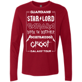 T-Shirts Cardinal / Small Guardians Galaxy Tour Men's Premium Long Sleeve