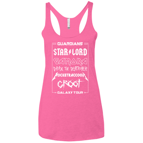 T-Shirts Vintage Pink / X-Small Guardians Galaxy Tour Women's Triblend Racerback Tank