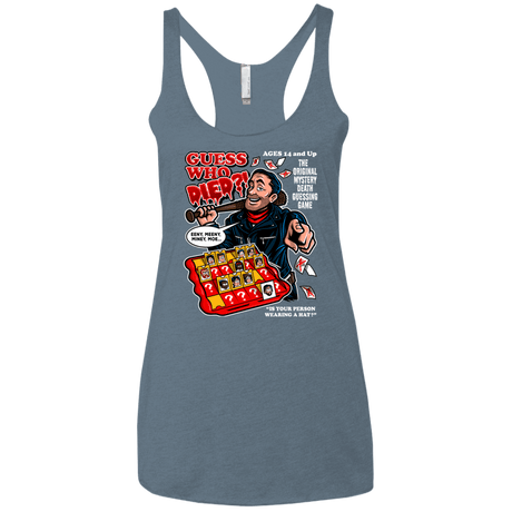 T-Shirts Indigo / X-Small Guess who Died Women's Triblend Racerback Tank