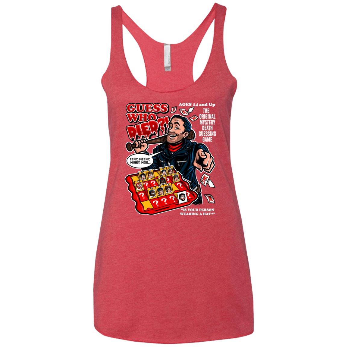 T-Shirts Vintage Red / X-Small Guess who Died Women's Triblend Racerback Tank