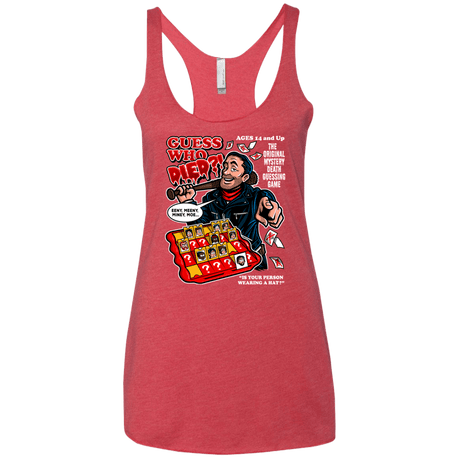 T-Shirts Vintage Red / X-Small Guess who Died Women's Triblend Racerback Tank