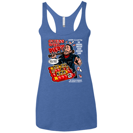 T-Shirts Vintage Royal / X-Small Guess who Died Women's Triblend Racerback Tank