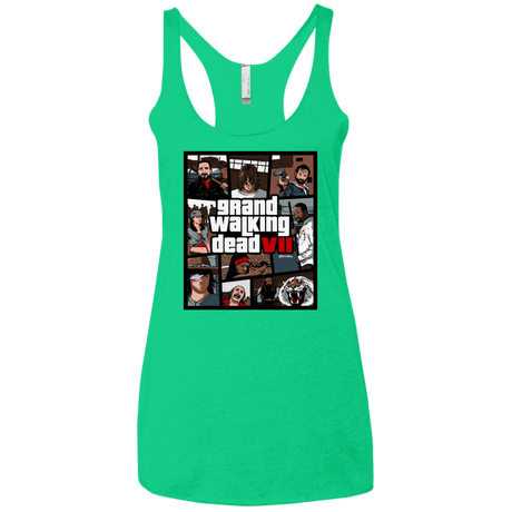 T-Shirts Envy / X-Small GWD7 Women's Triblend Racerback Tank