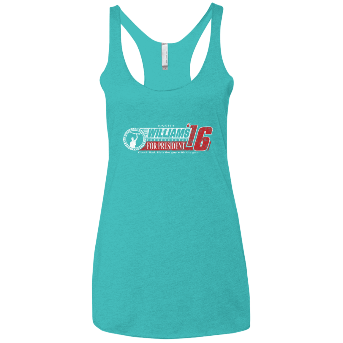 T-Shirts Tahiti Blue / X-Small Hail To The Chief Women's Triblend Racerback Tank