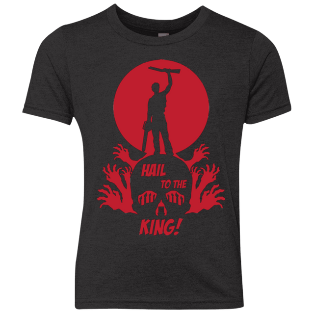 T-Shirts Vintage Black / YXS Hail to the King Youth Triblend T-Shirt