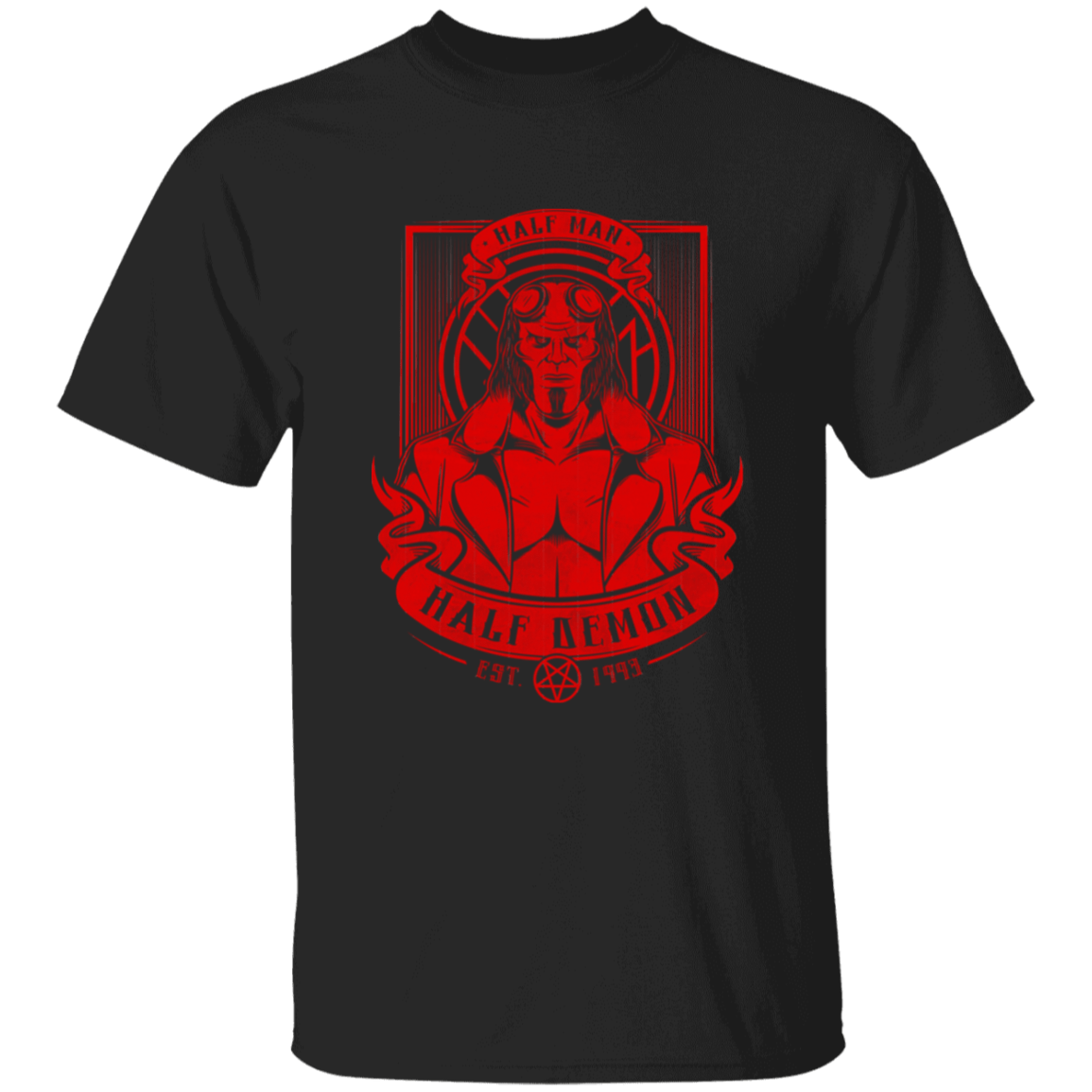 T-Shirts Black / YXS Half Man Half Demon Youth T-Shirt