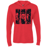 T-Shirts Vintage Red / X-Small HALLOWEEN Triblend Long Sleeve Hoodie Tee