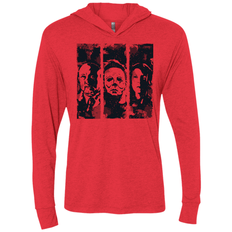 T-Shirts Vintage Red / X-Small HALLOWEEN Triblend Long Sleeve Hoodie Tee