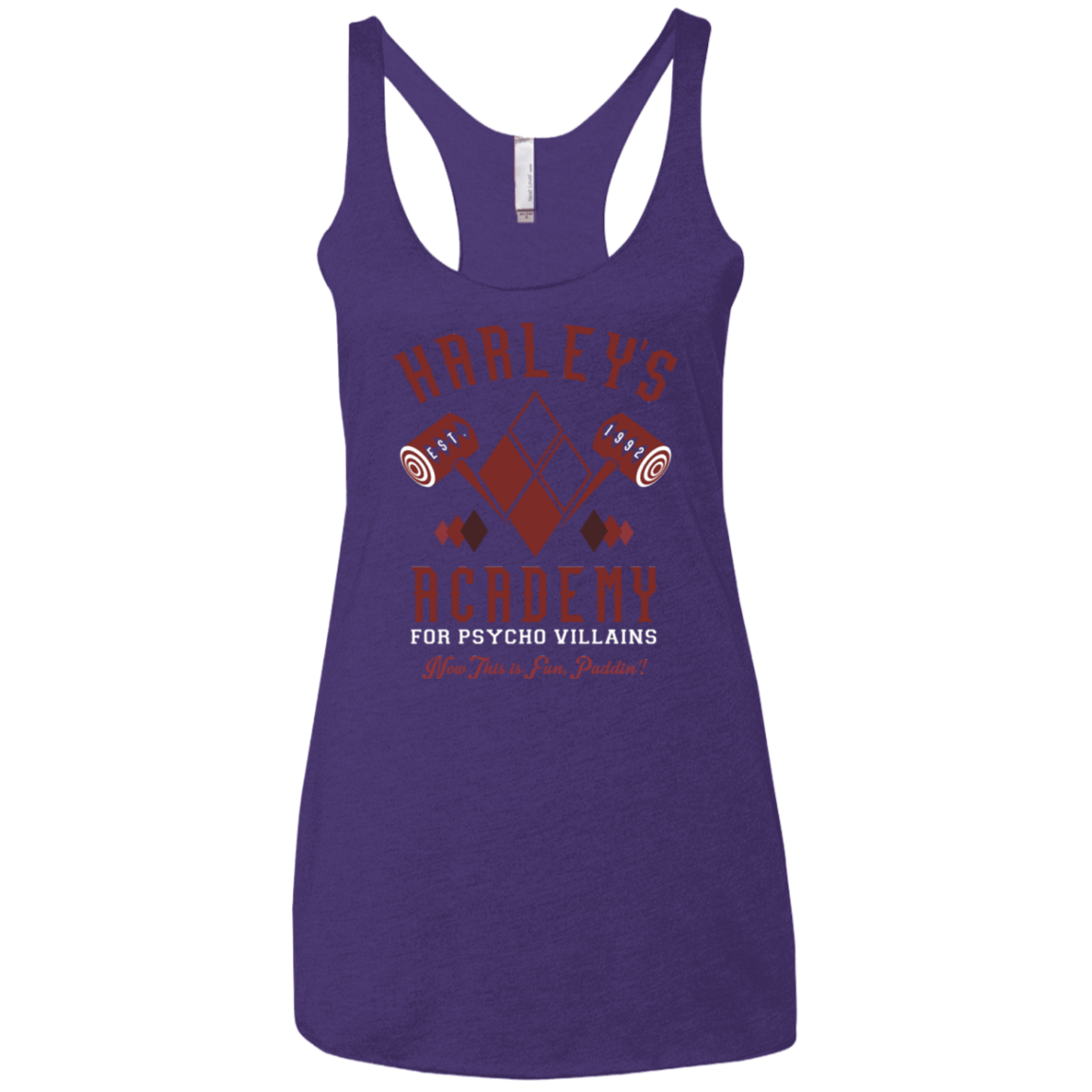 T-Shirts Purple / X-Small Harley's Academy Women's Triblend Racerback Tank
