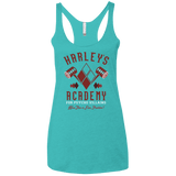 T-Shirts Tahiti Blue / X-Small Harley's Academy Women's Triblend Racerback Tank