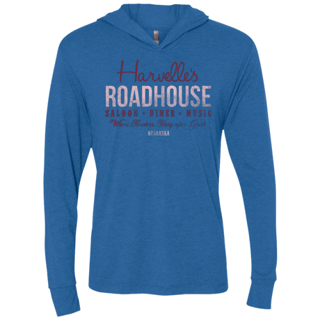 T-Shirts Vintage Royal / X-Small Harvelle's Roadhouse Triblend Long Sleeve Hoodie Tee