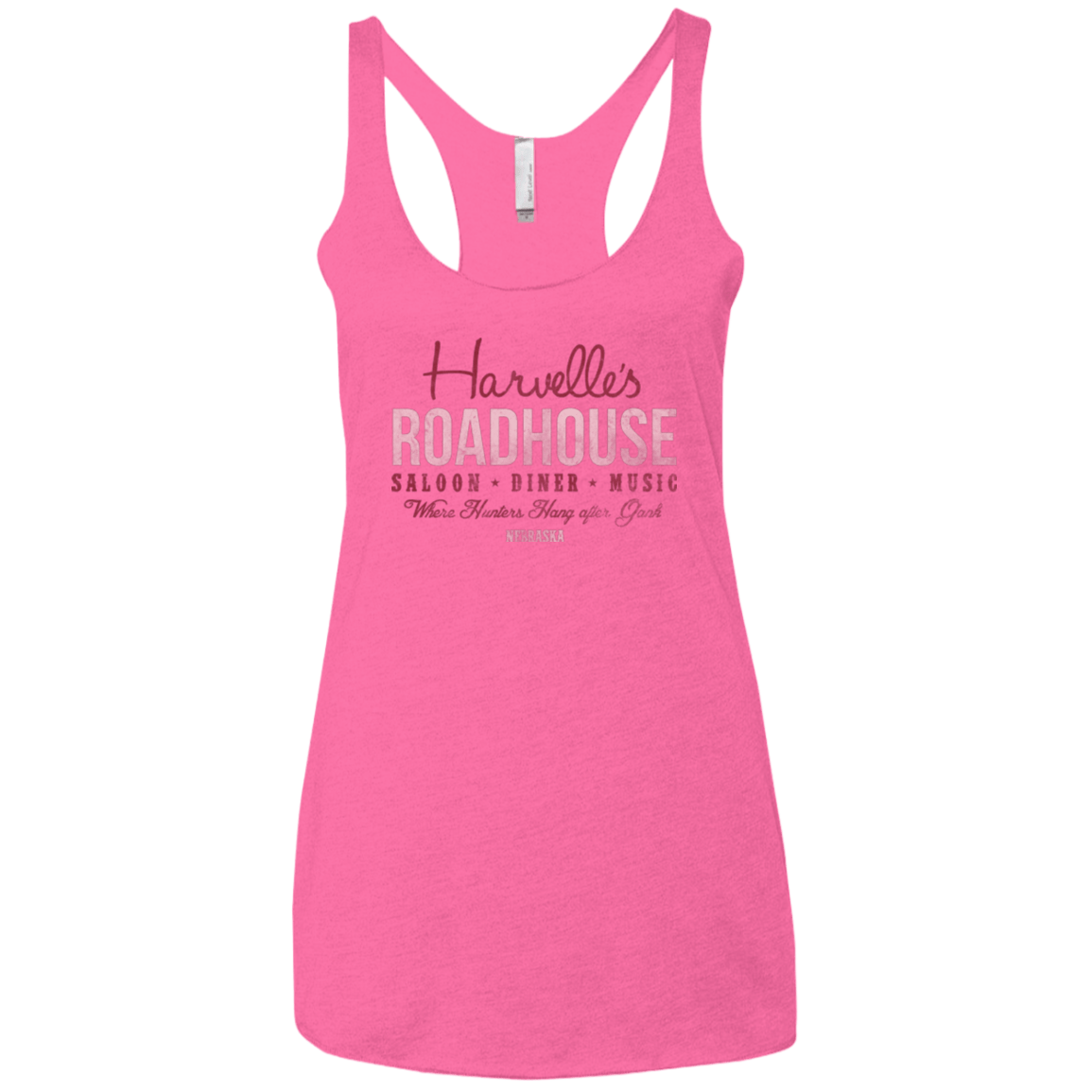 T-Shirts Vintage Pink / X-Small Harvelle's Roadhouse Women's Triblend Racerback Tank