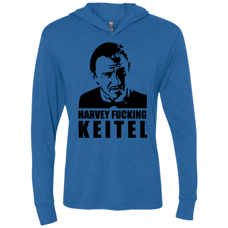 T-Shirts Vintage Royal / X-Small Harvey fucking Keitel Triblend Long Sleeve Hoodie Tee