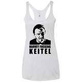 T-Shirts Heather White / X-Small Harvey fucking Keitel Women's Triblend Racerback Tank