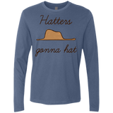 T-Shirts Indigo / Small Hatters Gonna Hat Men's Premium Long Sleeve