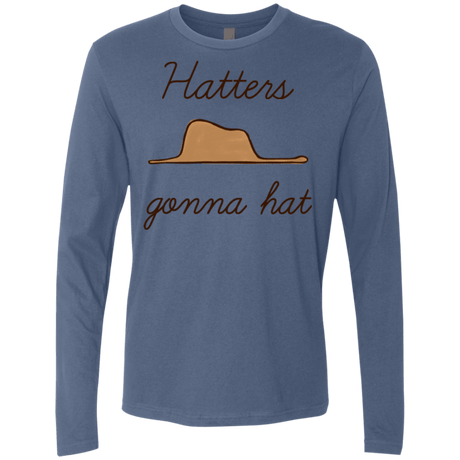 T-Shirts Indigo / Small Hatters Gonna Hat Men's Premium Long Sleeve