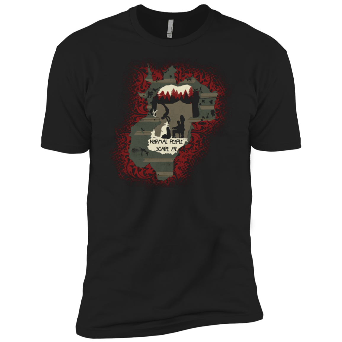 T-Shirts Black / X-Small Haunted House Men's Premium T-Shirt