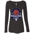 T-Shirts Vintage Black / Small Hawkins Games Women's Triblend Long Sleeve Shirt