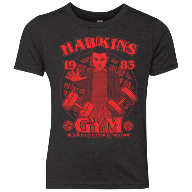 T-Shirts Vintage Black / YXS Hawkins Gym Youth Triblend T-Shirt