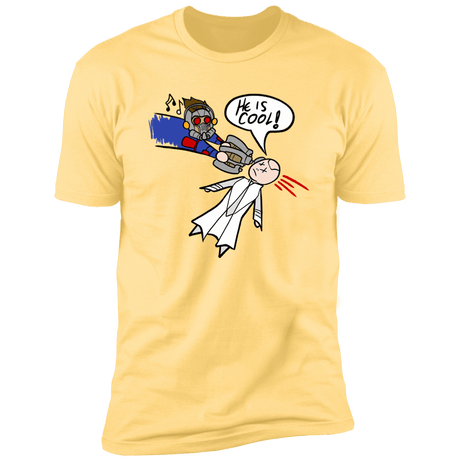 T-Shirts Banana Cream / S He is Cool Men's Premium T-Shirt
