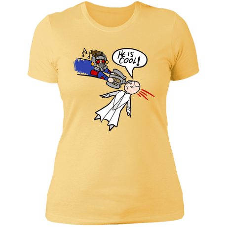 T-Shirts Banana Cream/ / S He is Cool Women's Premium T-Shirt
