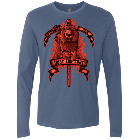 T-Shirts Indigo / Small HEAR ME ROAR Men's Premium Long Sleeve