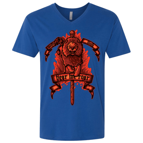 T-Shirts Royal / X-Small HEAR ME ROAR Men's Premium V-Neck