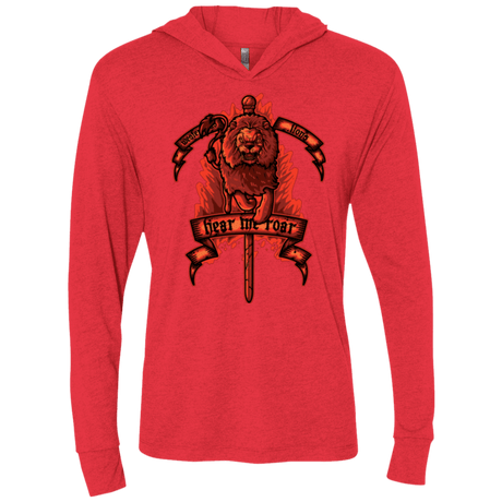 T-Shirts Vintage Red / X-Small HEAR ME ROAR Triblend Long Sleeve Hoodie Tee