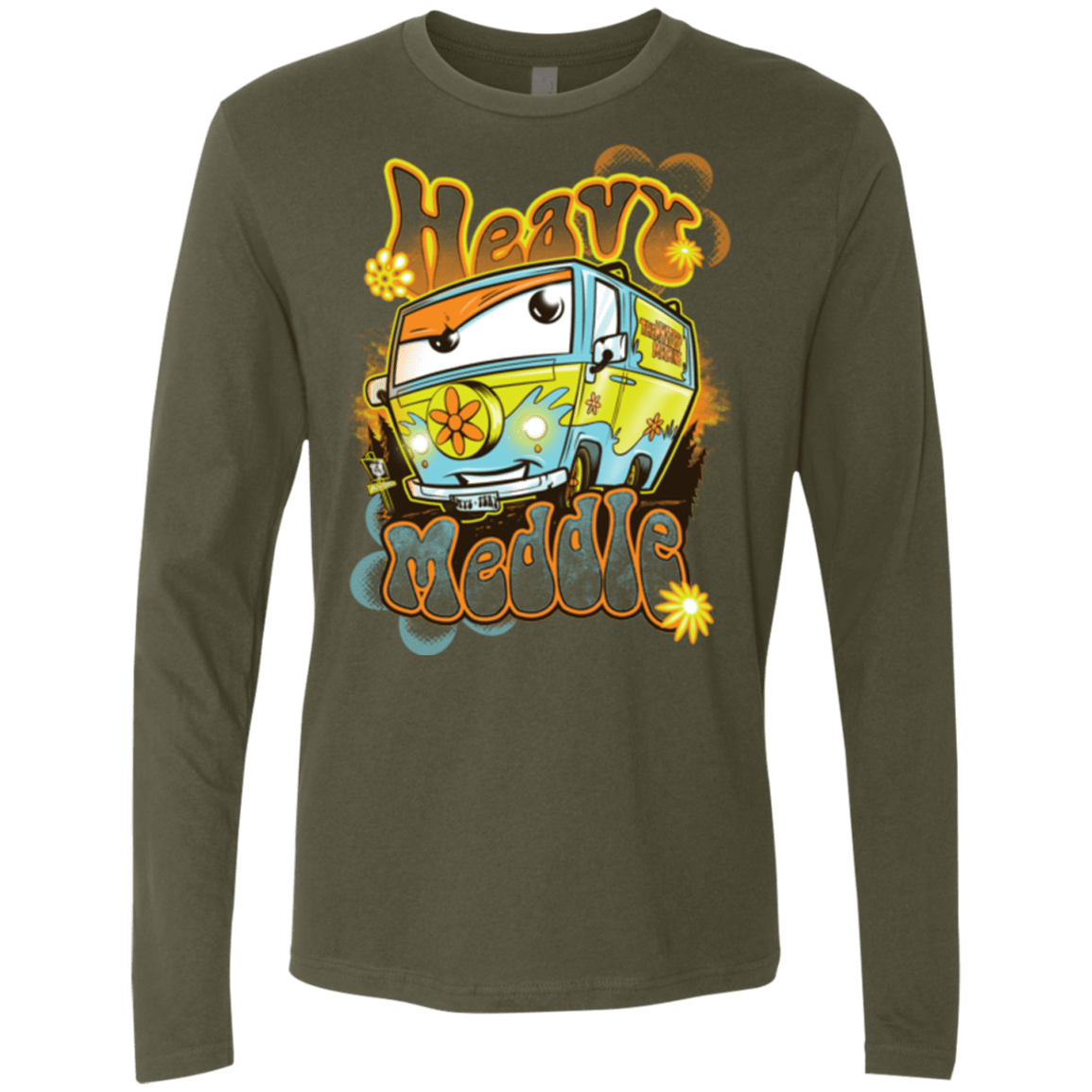 T-Shirts Military Green / Small Heavy Meddle Men's Premium Long Sleeve