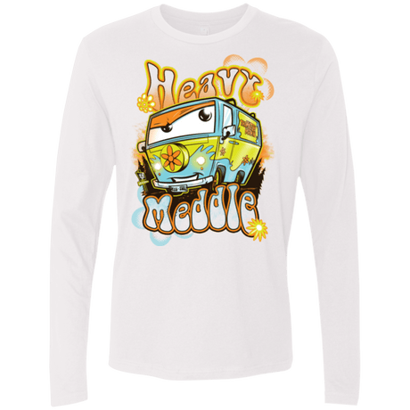 T-Shirts White / Small Heavy Meddle Men's Premium Long Sleeve