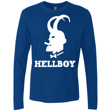 T-Shirts Royal / Small Hellboy Men's Premium Long Sleeve