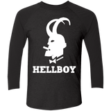 T-Shirts Vintage Black/Vintage Black / X-Small Hellboy Men's Triblend 3/4 Sleeve