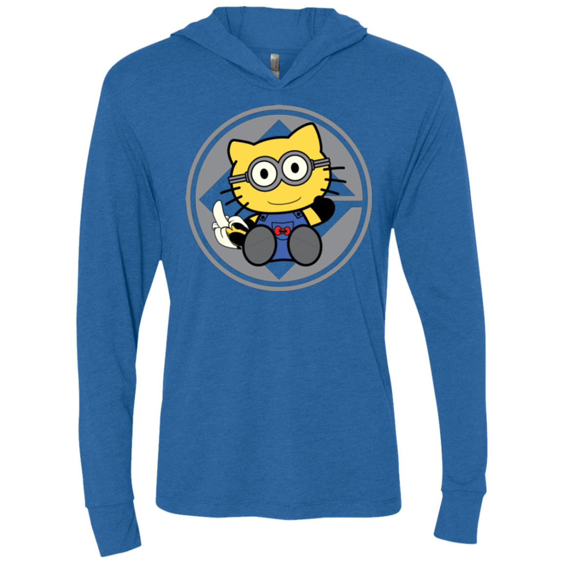 T-Shirts Vintage Royal / X-Small Hello Banana Triblend Long Sleeve Hoodie Tee