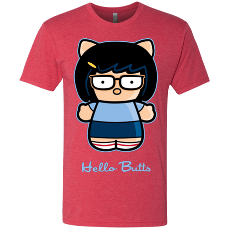 T-Shirts Vintage Red / Small Hello Butts Men's Triblend T-Shirt