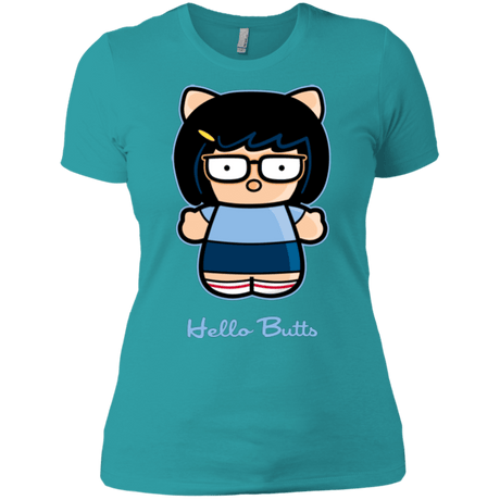 T-Shirts Tahiti Blue / X-Small Hello Butts Women's Premium T-Shirt