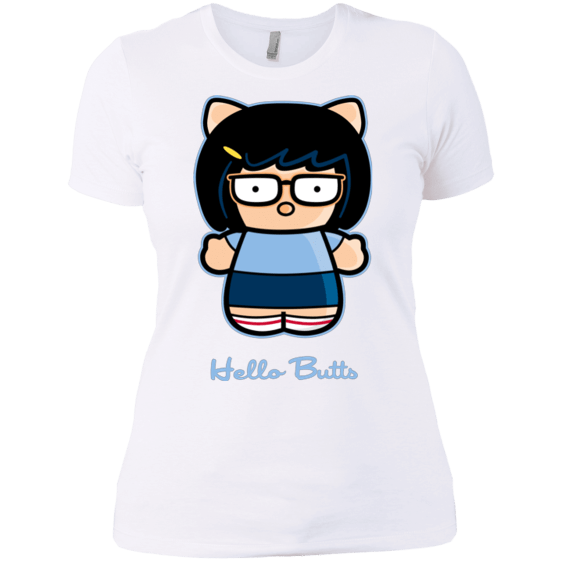 T-Shirts White / X-Small Hello Butts Women's Premium T-Shirt