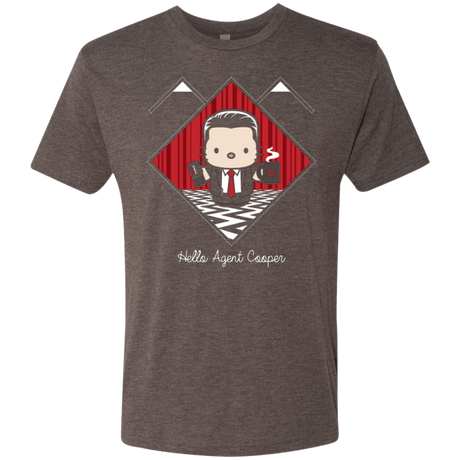 T-Shirts Macchiato / Small Hello Cooper Men's Triblend T-Shirt