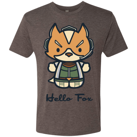 T-Shirts Macchiato / Small Hello Fox Men's Triblend T-Shirt
