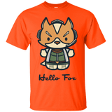 T-Shirts Orange / Small Hello Fox T-Shirt