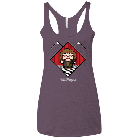 T-Shirts Vintage Purple / X-Small Hello Margaret Women's Triblend Racerback Tank