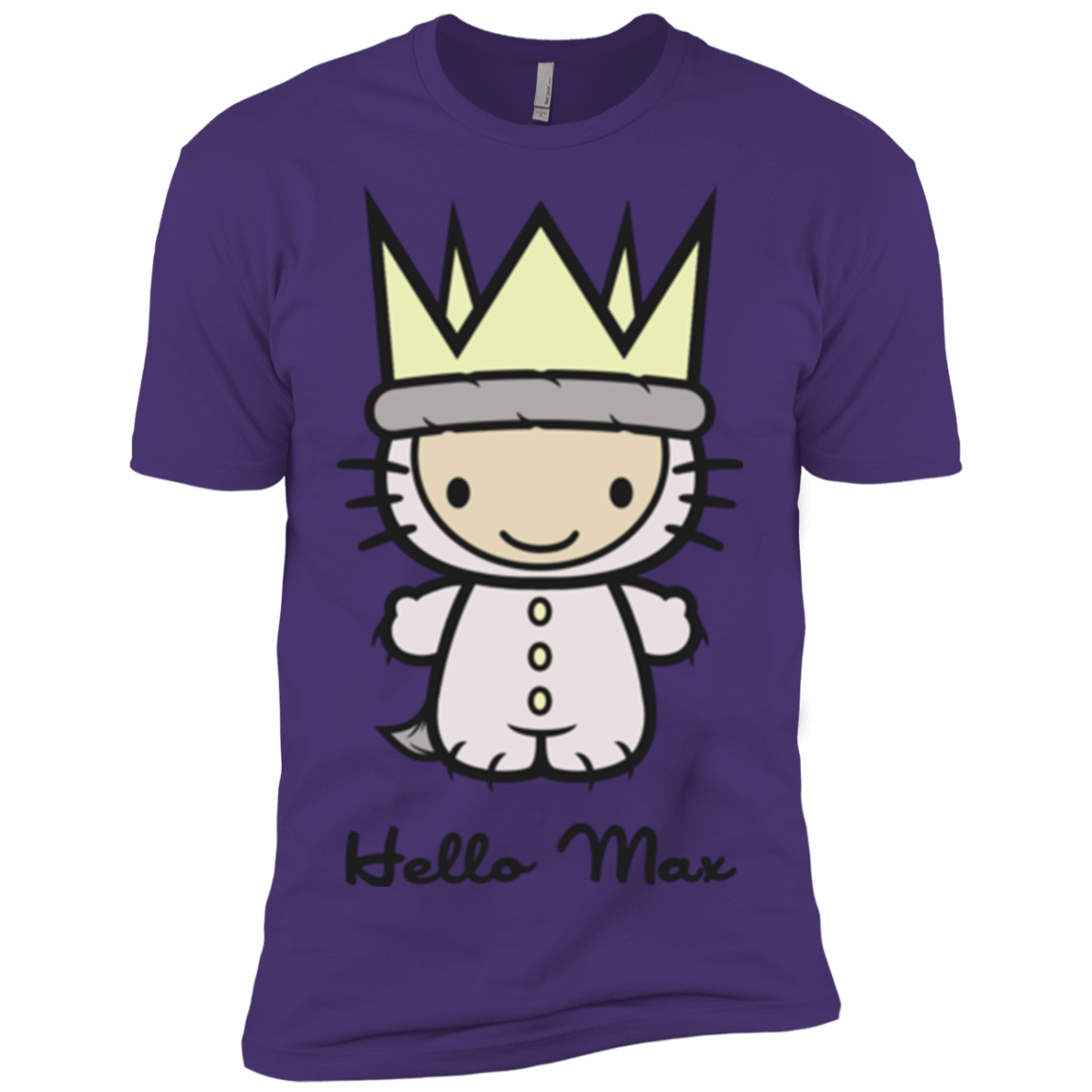 T-Shirts Purple / X-Small Hello Max Men's Premium T-Shirt