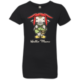 T-Shirts Black / YXS HELLO MEOW Girls Premium T-Shirt