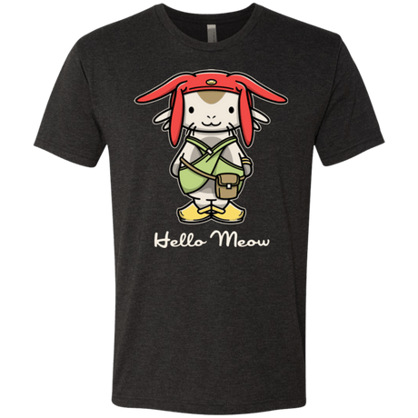 T-Shirts Vintage Black / Small HELLO MEOW Men's Triblend T-Shirt