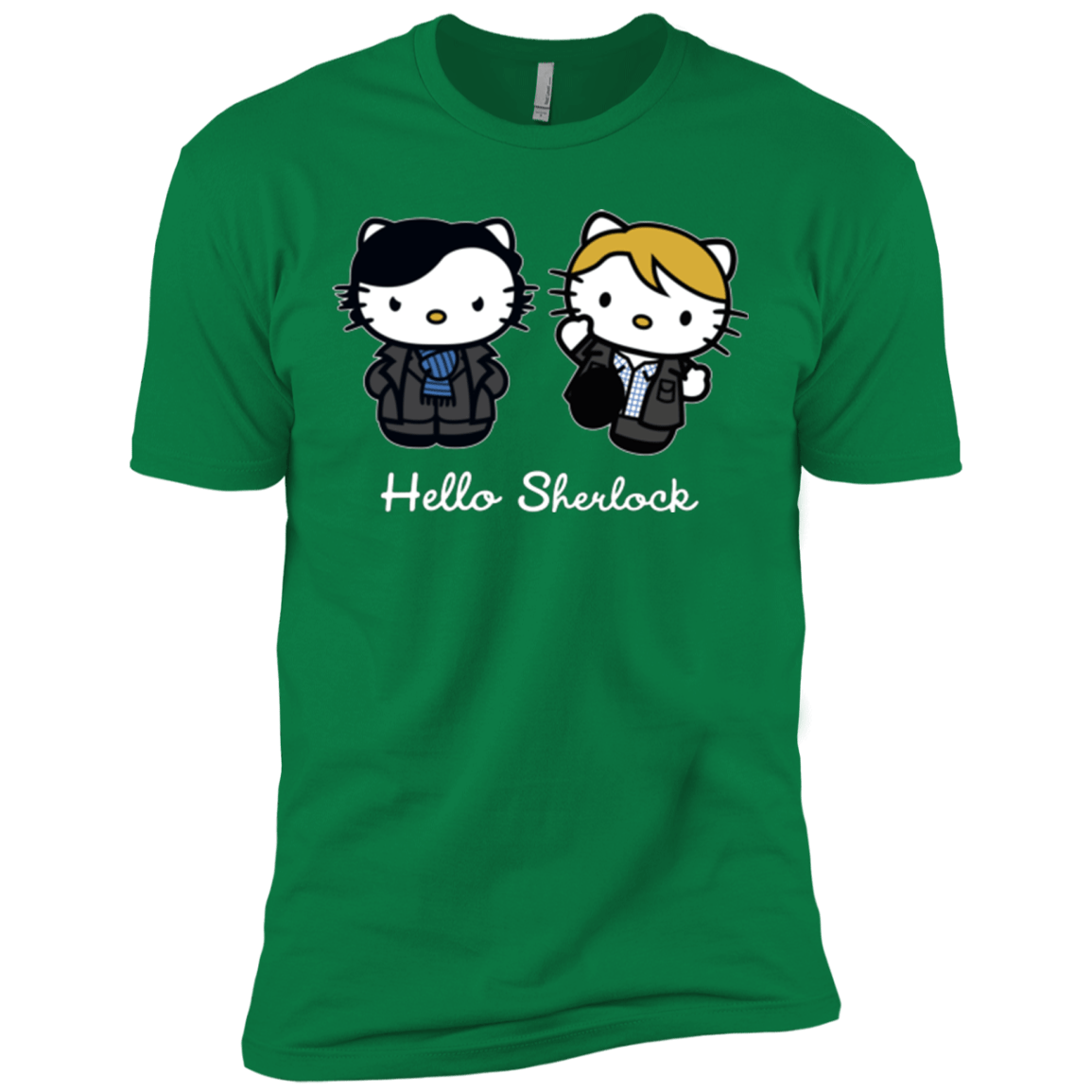 T-Shirts Kelly Green / X-Small Hello Sherlock Men's Premium T-Shirt