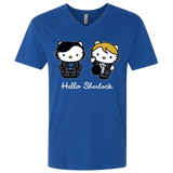 T-Shirts Royal / X-Small Hello Sherlock Men's Premium V-Neck